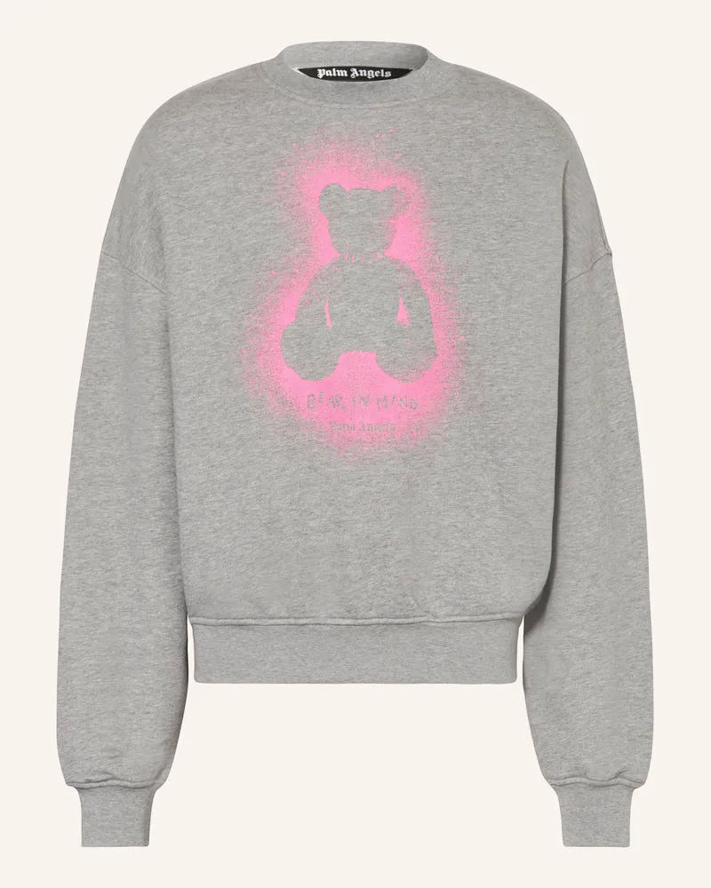 Palm Angels Oversized-Sweatshirt Grau