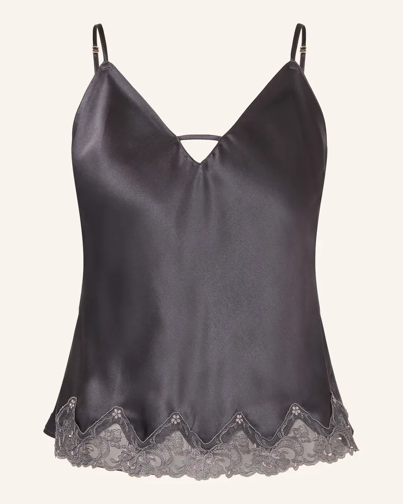 Chantelle Schlaftop Cabaret Sauvage Mit Spitze grau Schwarz