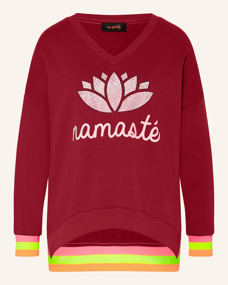 Miss Goodlife Sweatshirt Dunkelrot