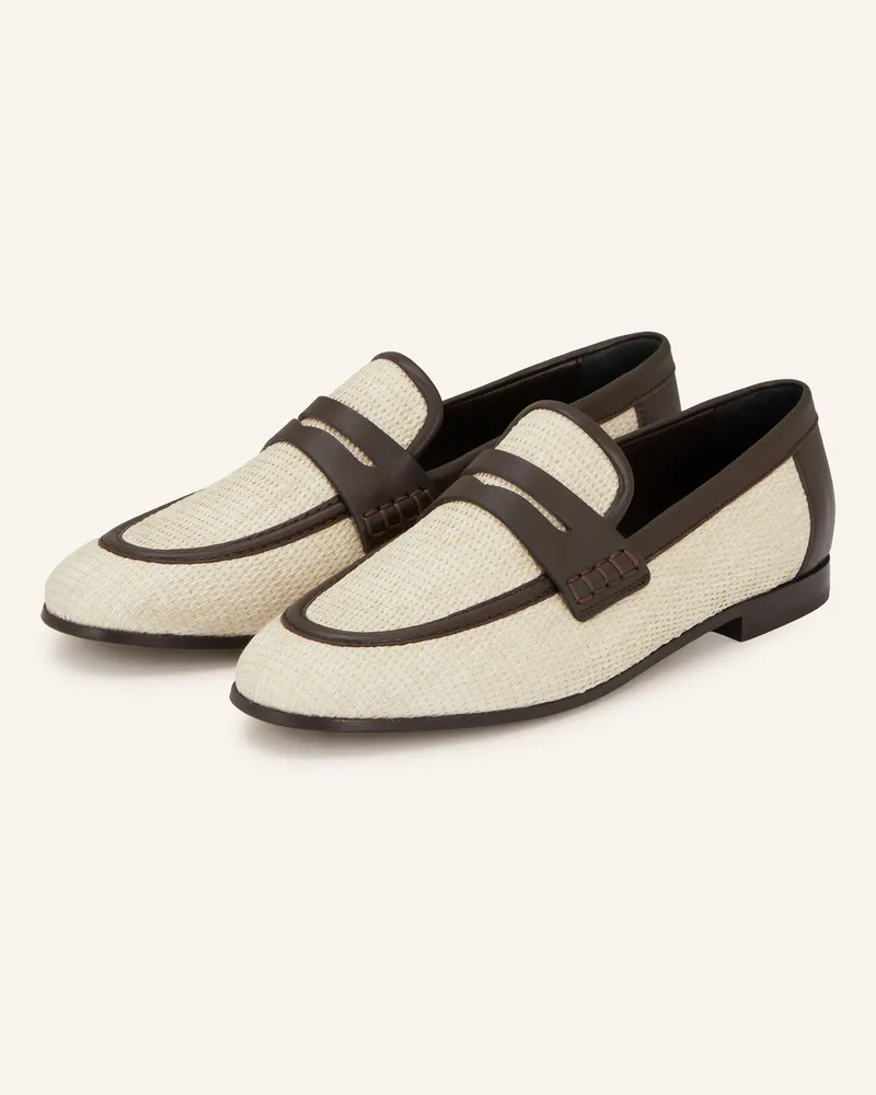 Brunello Cucinelli Penny-Loafer beige Hellbraun