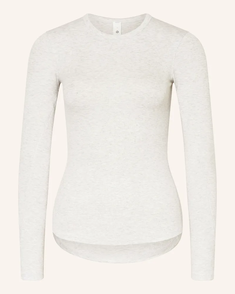 LULULEMON Longsleeve HOLD TIGHT Hellgrau