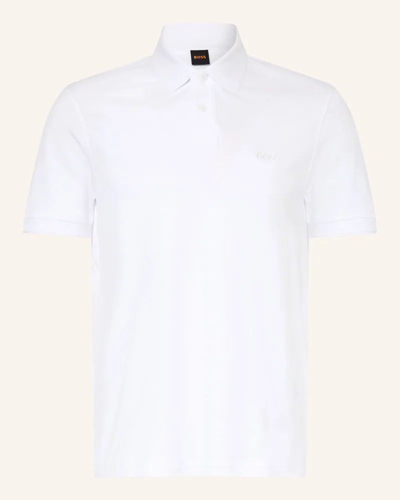HUGO BOSS Jersey-Poloshirt Pe weiss Weiss