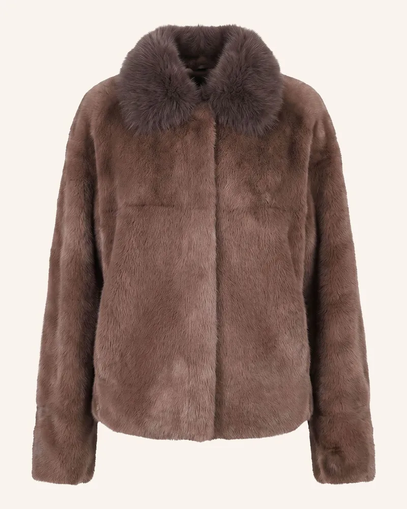 Blonde No. 8 Kunstfell-Jacke Tara braun Braun