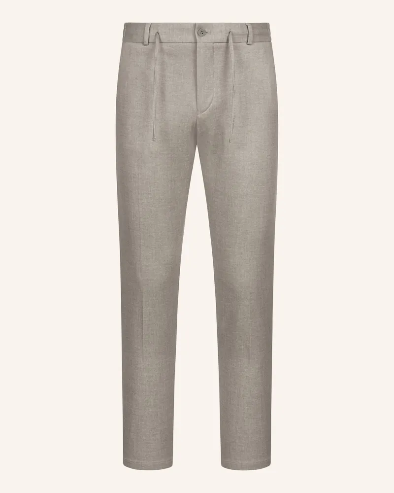 Zuitable Anzughose DISPARTAFLEX Slim Fit aus Jersey Beige