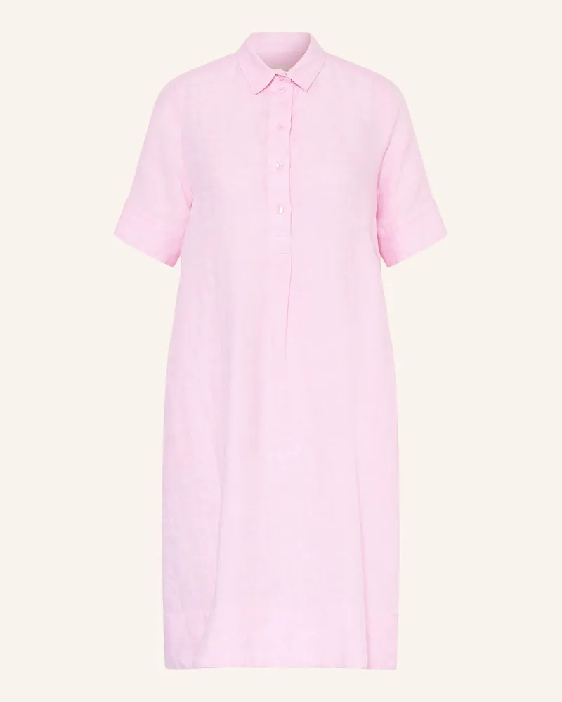 Milano Italy Hemdblusenkleid Aus Leinen rosa Rosa