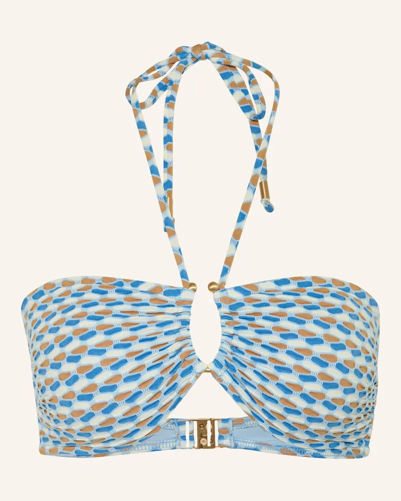 Seafolly Australia Bandeau-Bikini-Top MALA Hellblau