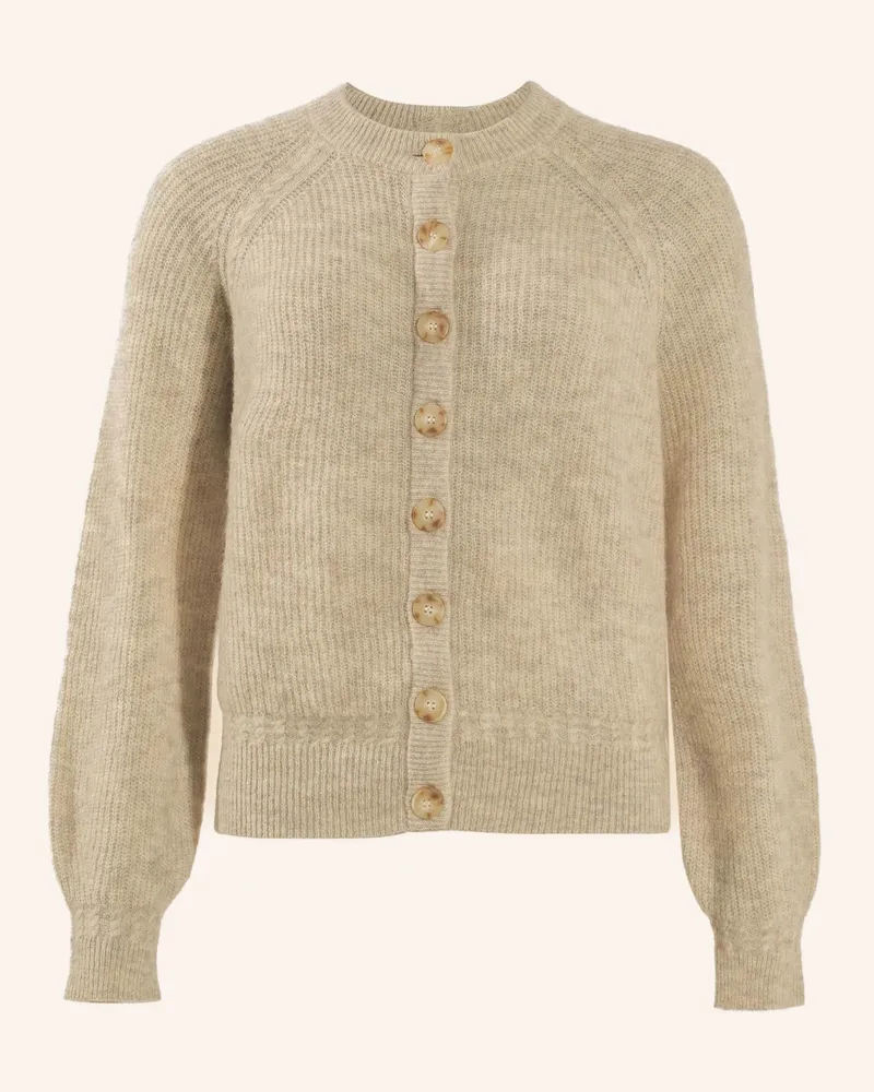 ADLYSH FEINSTRICK CARDIGAN MIT MOHAIR Grau