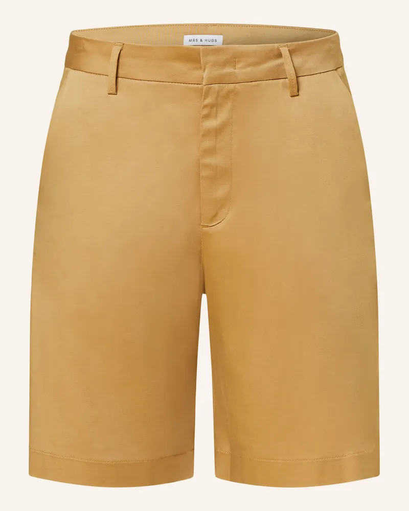 Mrs & HUGS Satinshorts gold Camel