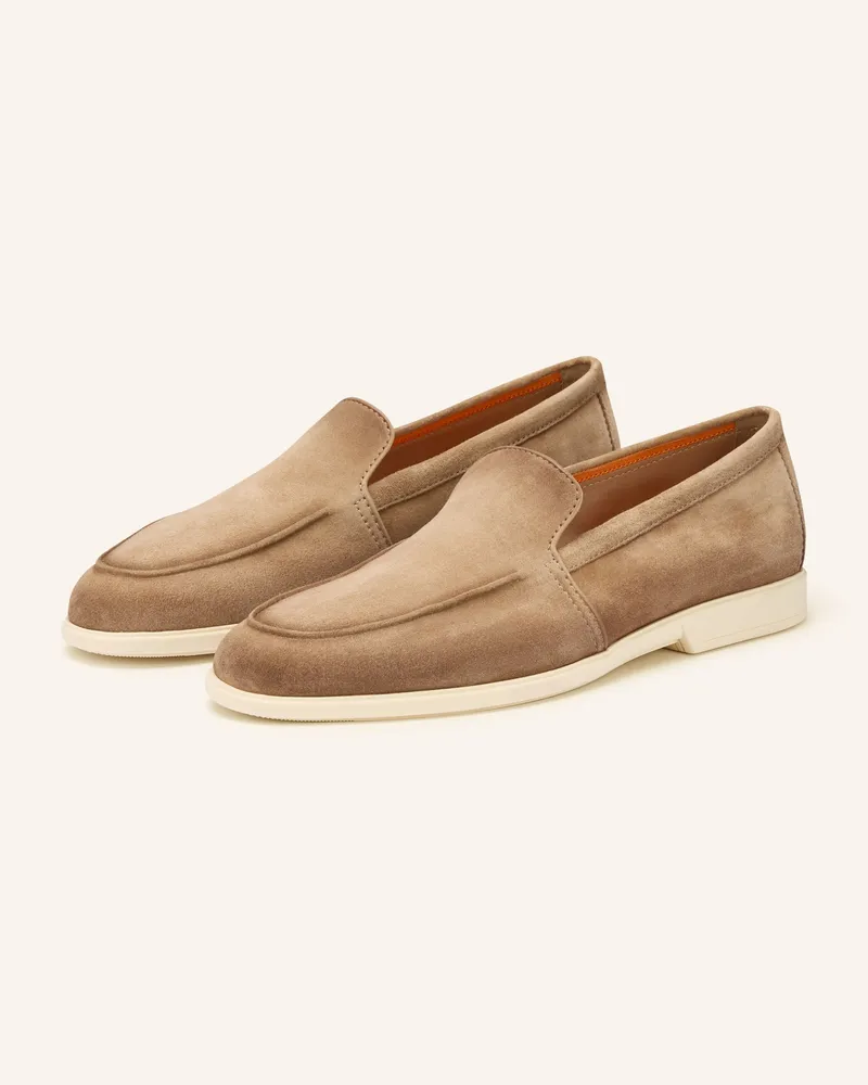 Santoni Slipper MALIBU Hellbraun