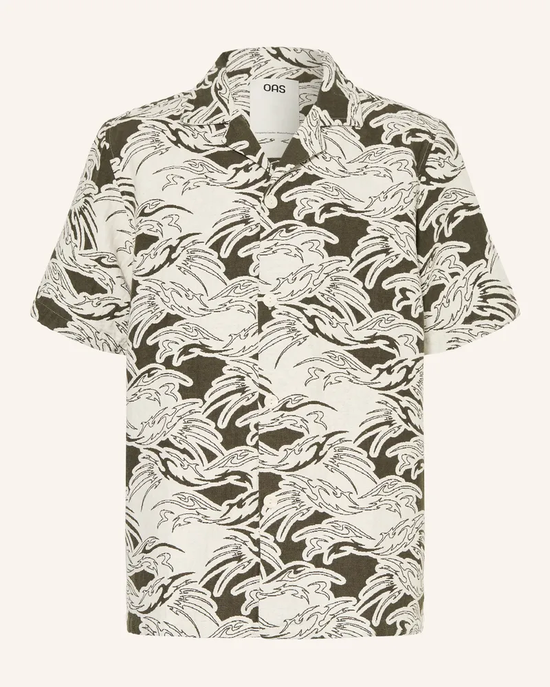 OAS Resorthemd Rouge Cuba Comfort Fit gruen Creme