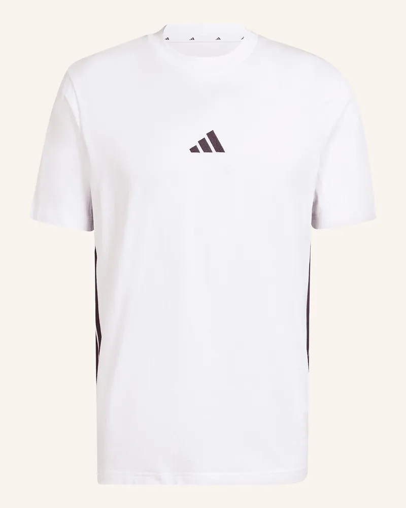 adidas T-Shirt ESSENTIALS 3-STRIPES Weiss