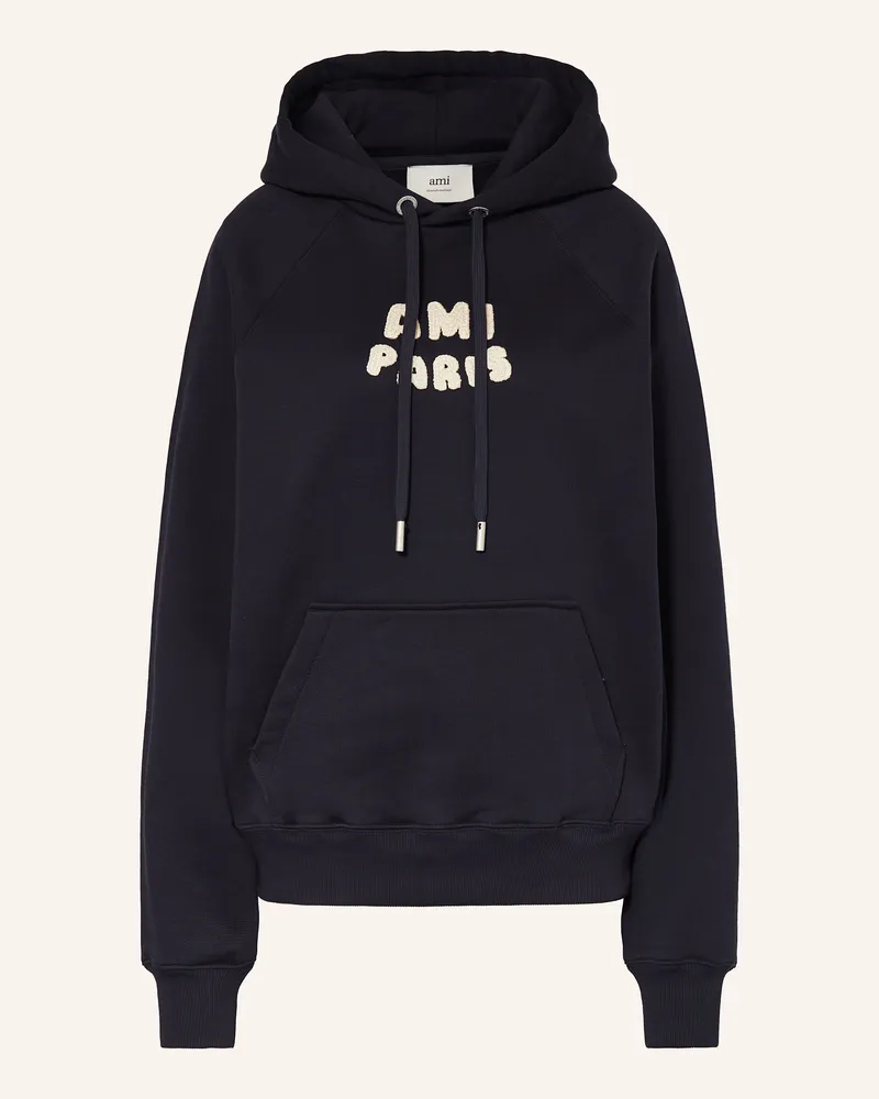 AMI Paris Hoodie Dunkelblau