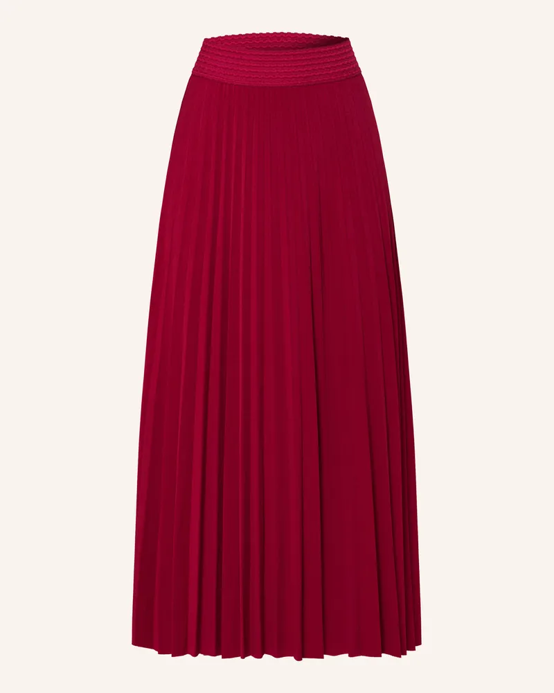 Rich&Royal Jerseyrock Mit Plissees rot Dunkelrot