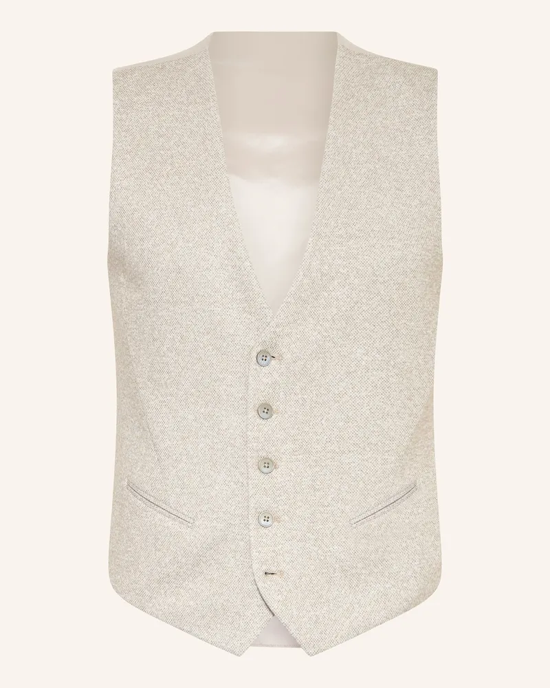 paul Anzugweste Extra Slim Fit Zum Wenden Aus Jersey beige 220