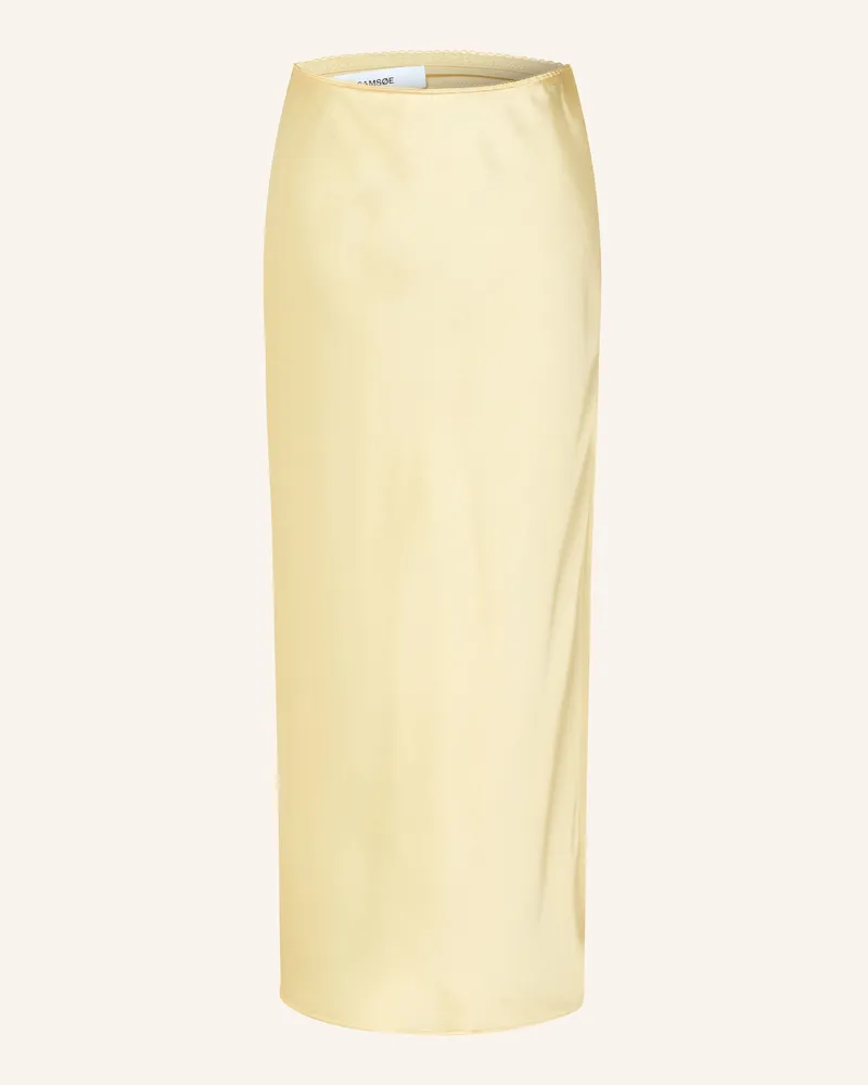 Samsøe & Samsøe Satinrock Saagneta gelb Hellgelb