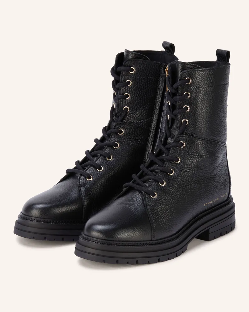 Tommy Hilfiger Schnürboots schwarz Schwarz