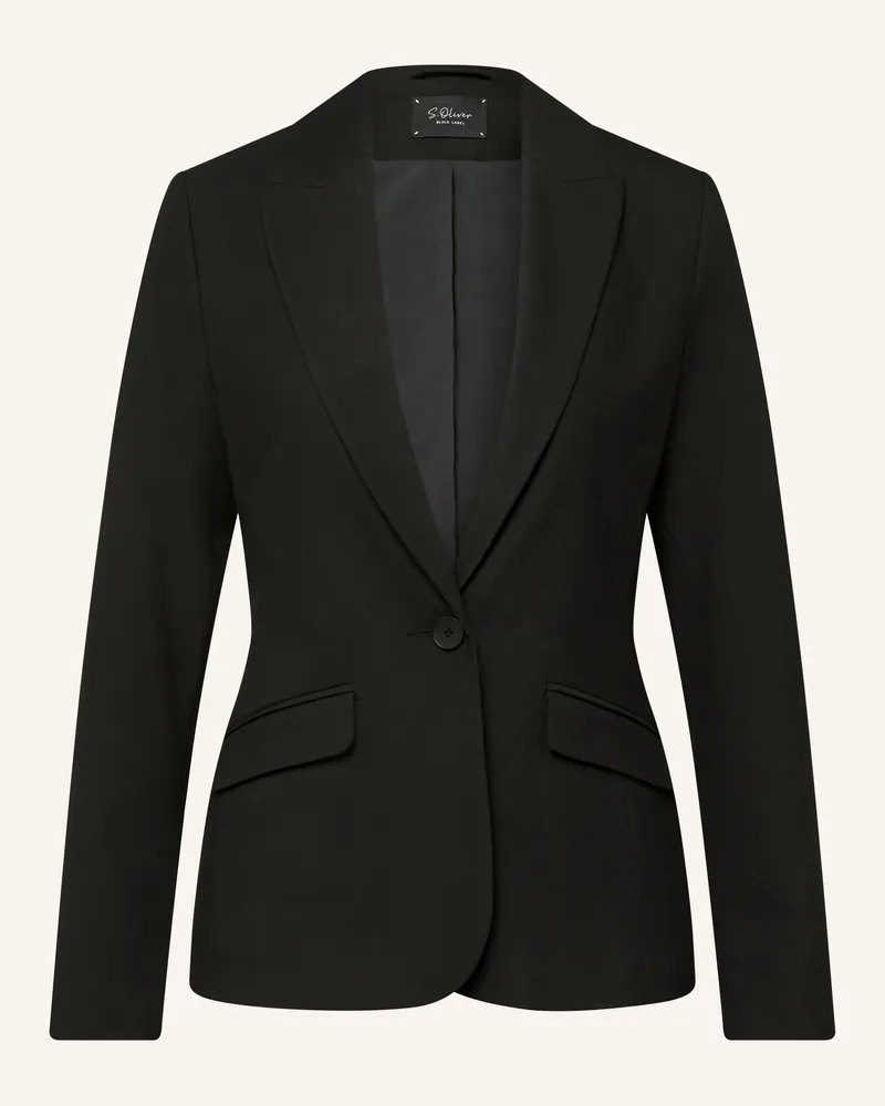 S.Oliver Blazer schwarz Schwarz