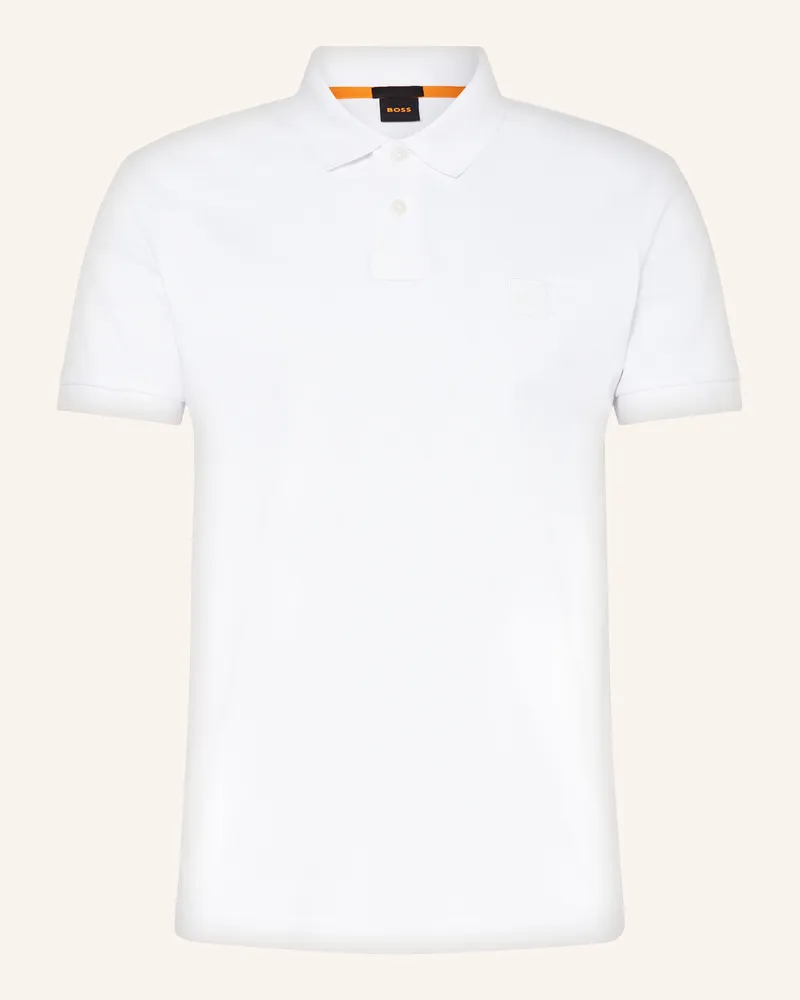 HUGO BOSS Jersey-Poloshirt PASSENGER Weiss