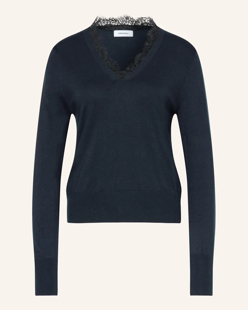 Darling Harbour Pullover Mit Spitze blau Navy
