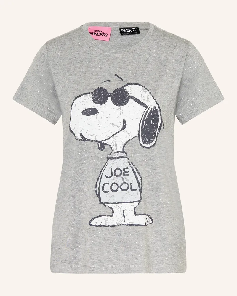 Frogbox T-Shirt Mit Schmucksteinen grau Grau