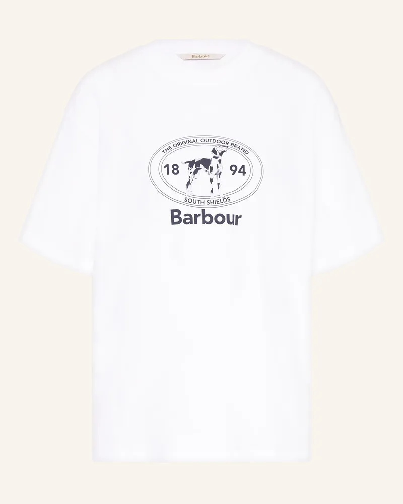 Barbour T-Shirt Fern weiss Weiss