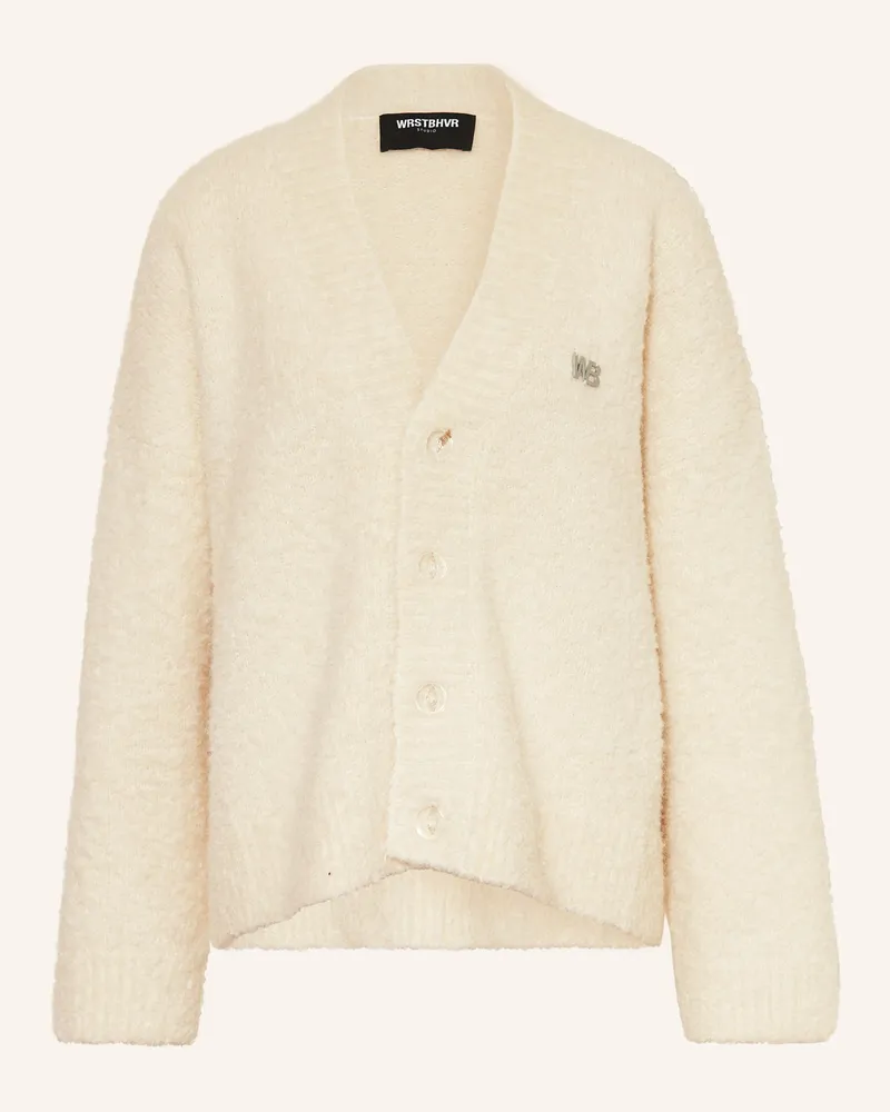 WRSTBHVR Oversized-Strickjacke RASO aus Bouclé Ecru
