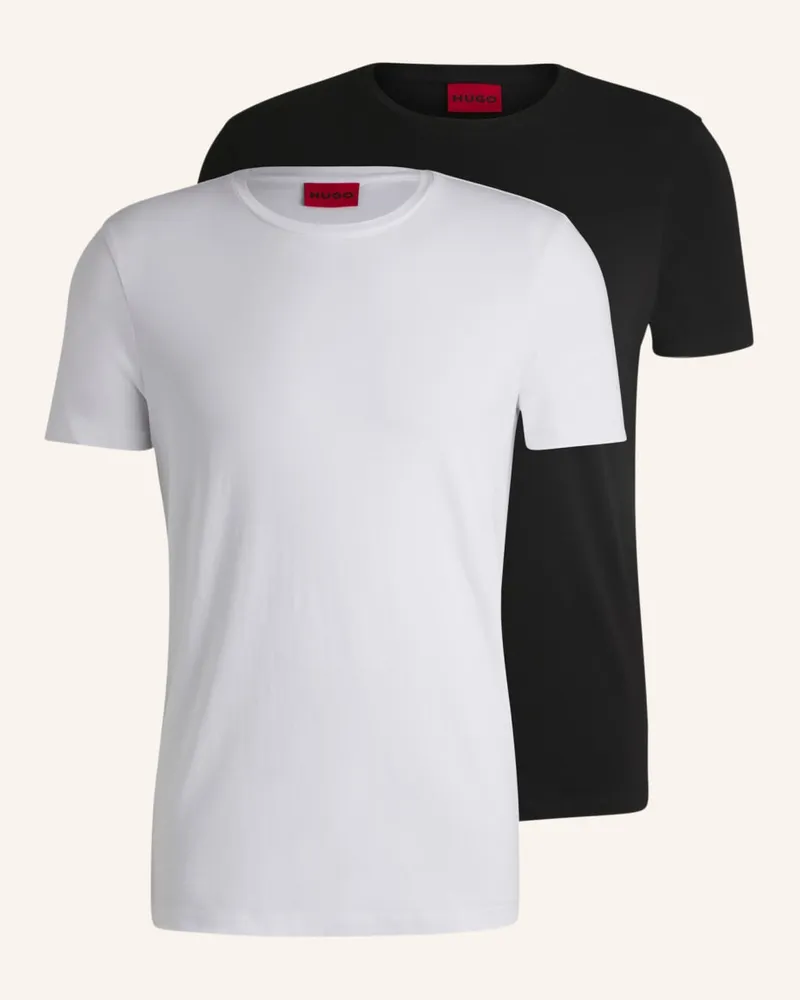 HUGO BOSS T-Shirt -ROUND Slim Fit Weiss