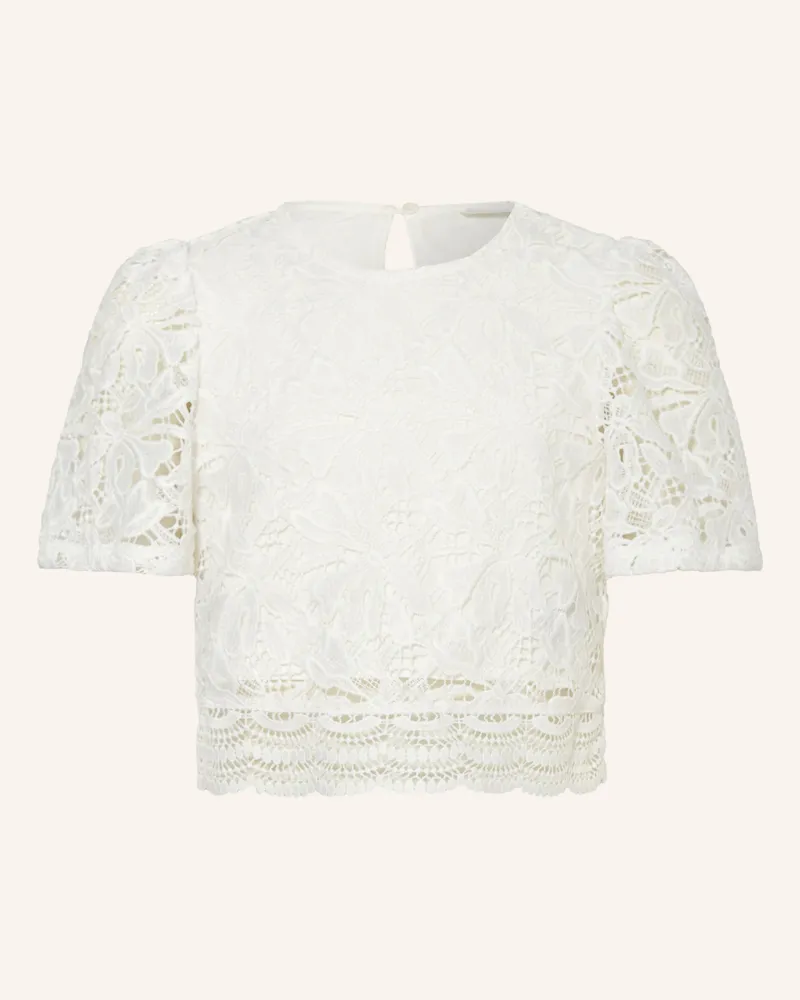 S.Oliver Blusenshirt aus Spitze Weiss