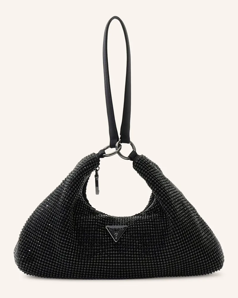 Guess Handtasche Mit Schmucksteinen schwarz Schwarz
