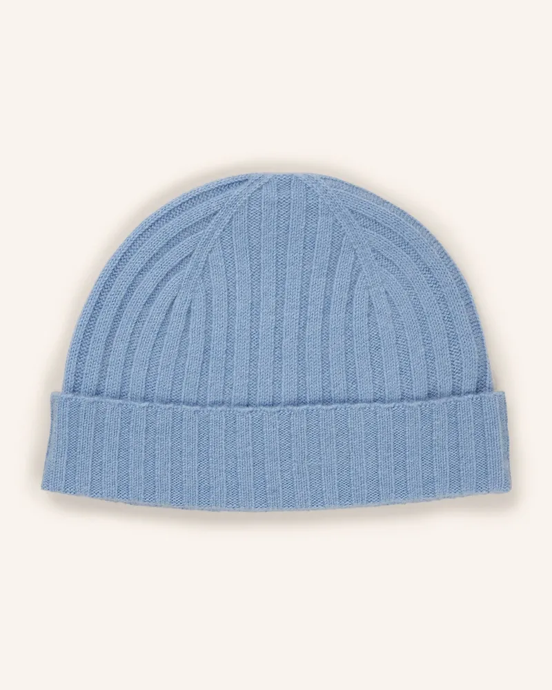 Strokesman's Cashmere-Mütze blau Hellblau