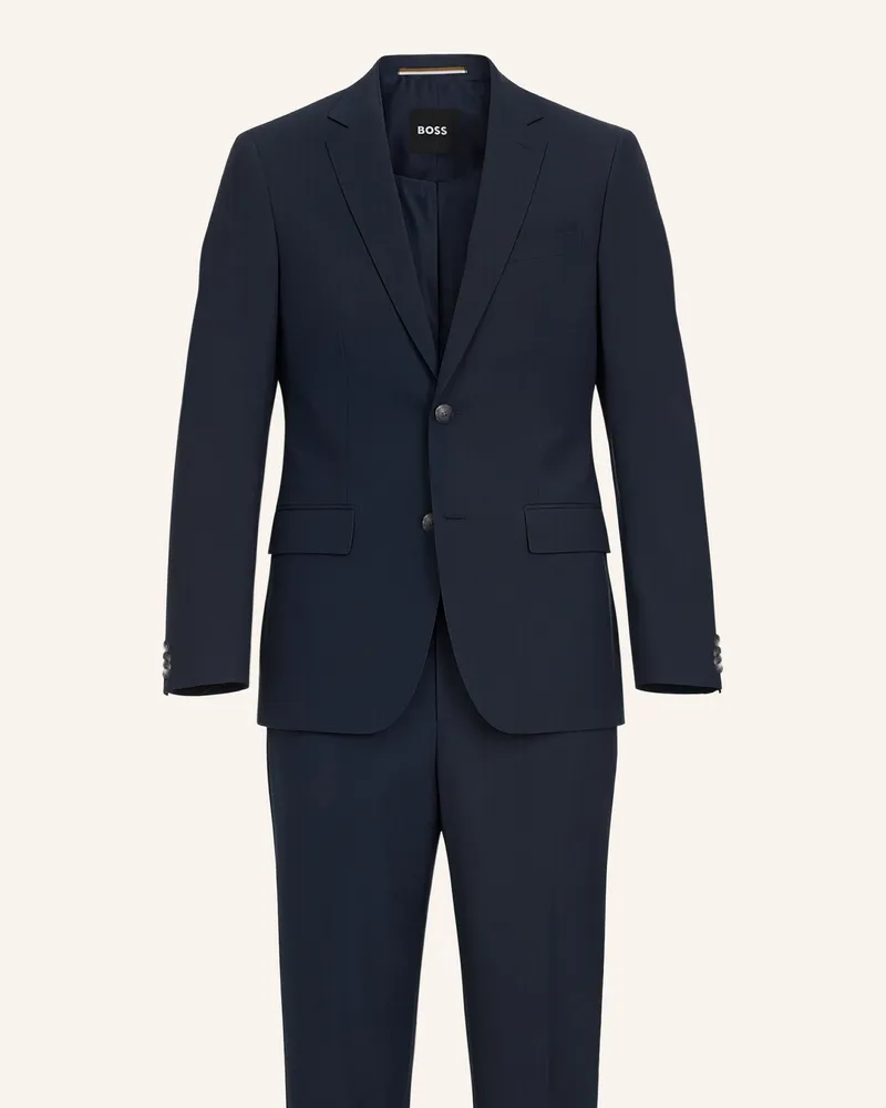 HUGO BOSS Business Anzug H-HUGE-2PCS-253 Slim Fit Dunkelblau