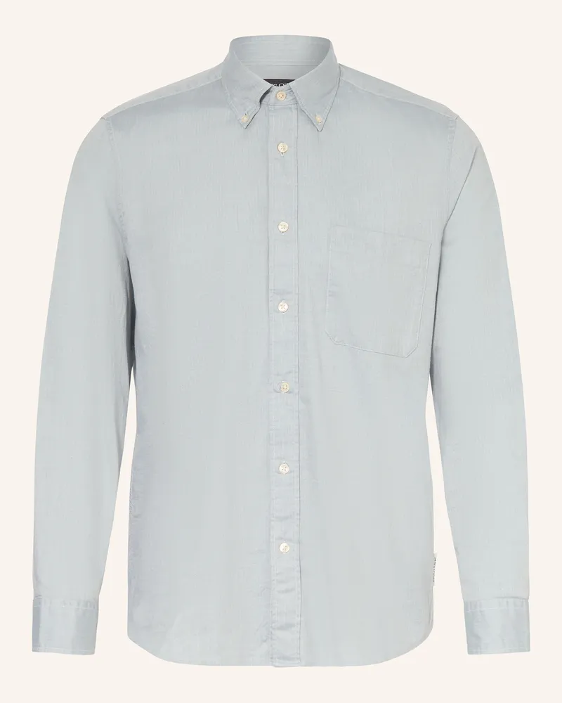 Marc O'Polo Hemd Regular Fit blau Hellblau