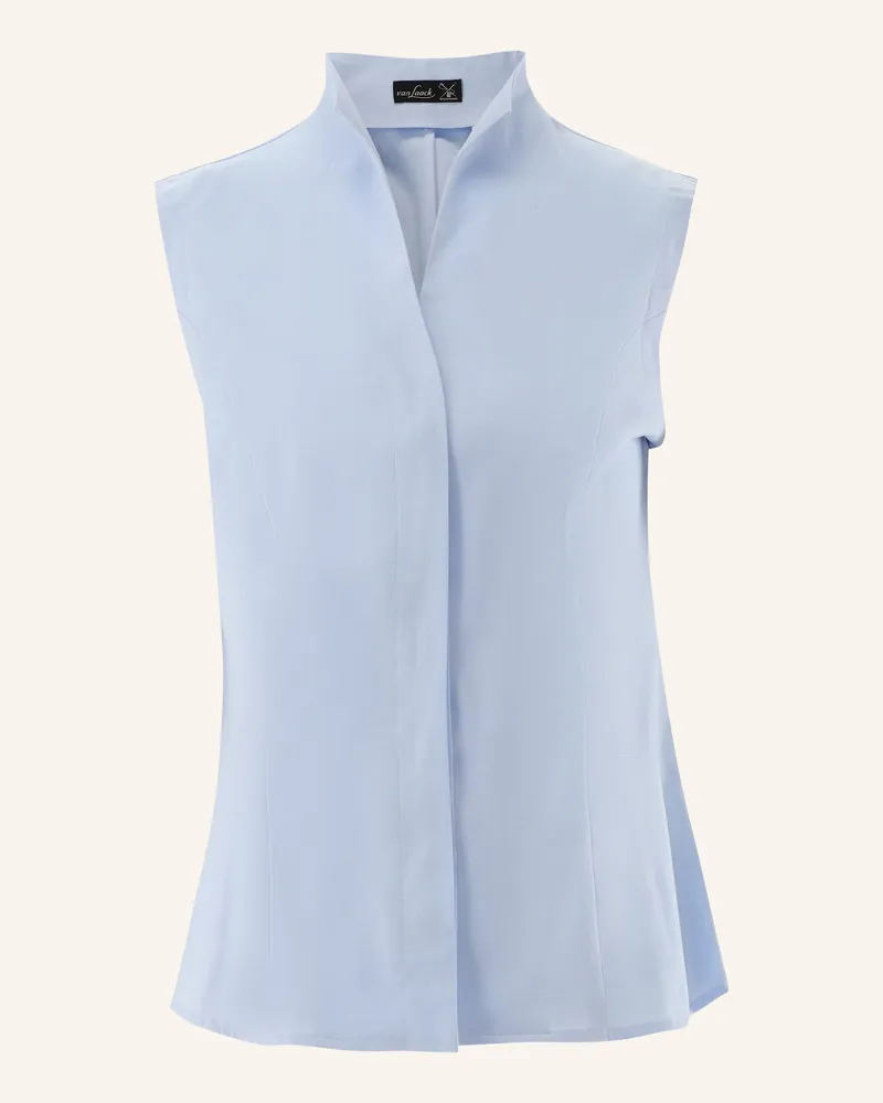 van Laack Bluse Modern Fit Blau