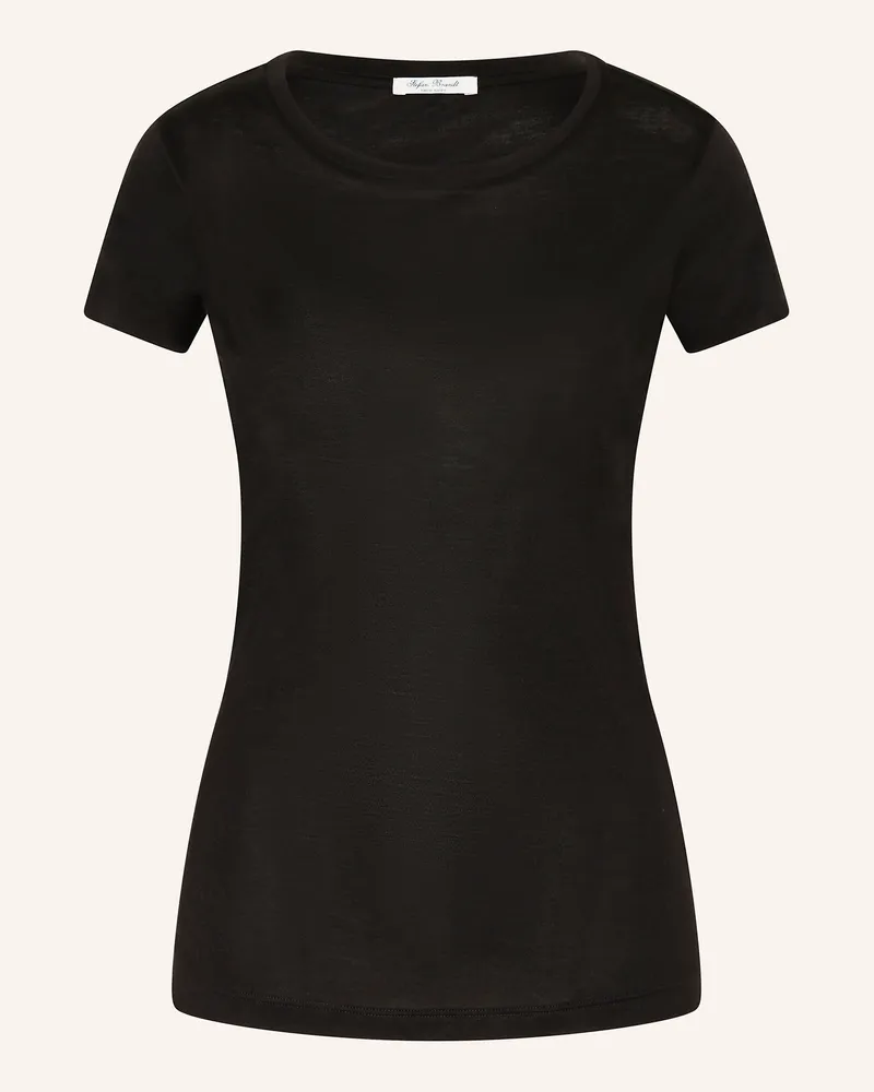 Stefan Brandt T-Shirt Aus Seide schwarz Schwarz