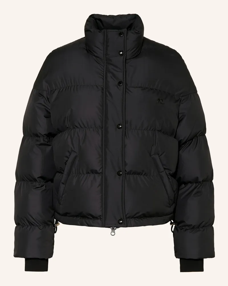 Courrèges Steppjacke schwarz Schwarz