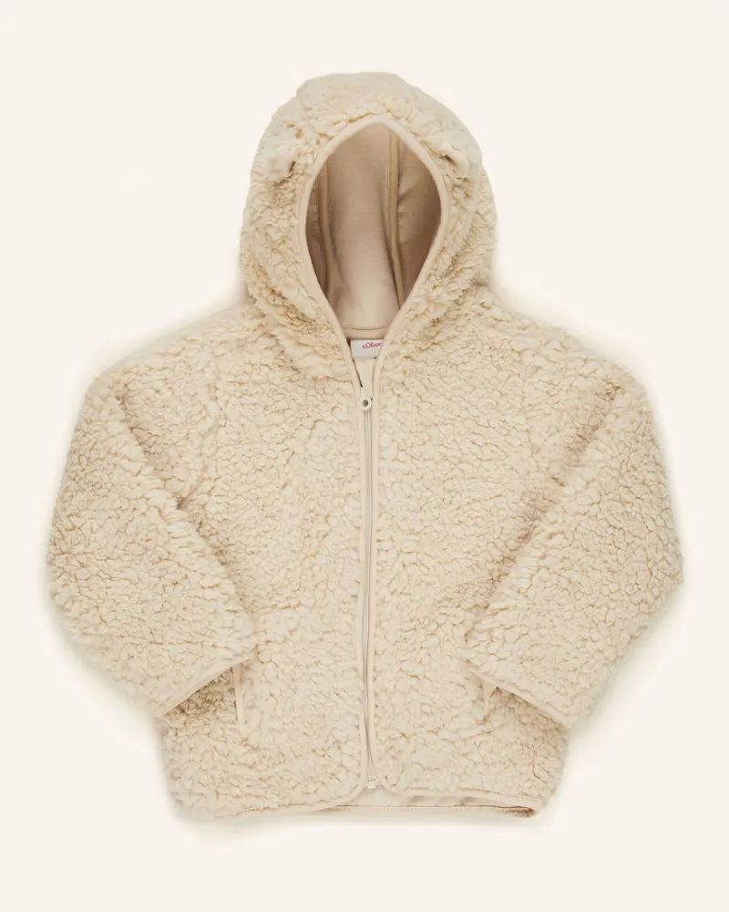 S.Oliver Teddyfell-Jacke braun Hellbraun