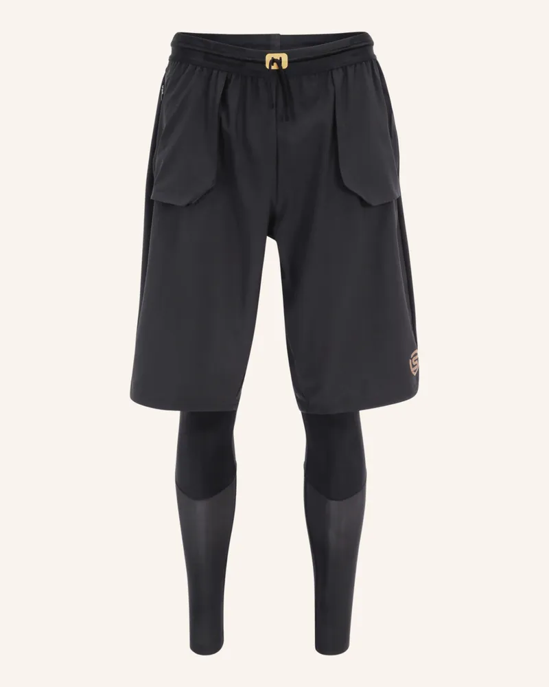 Skins Kompressionshose s5 Superpose Long Tights schwarz Schwarz