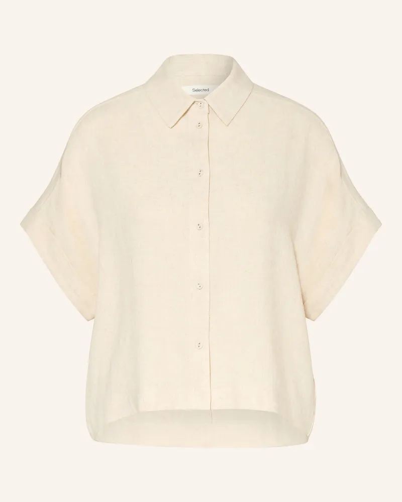 Selected Hemdbluse weiss Creme