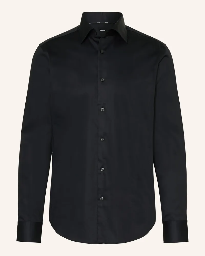 HUGO BOSS Hemd JOE Regular Fit Schwarz