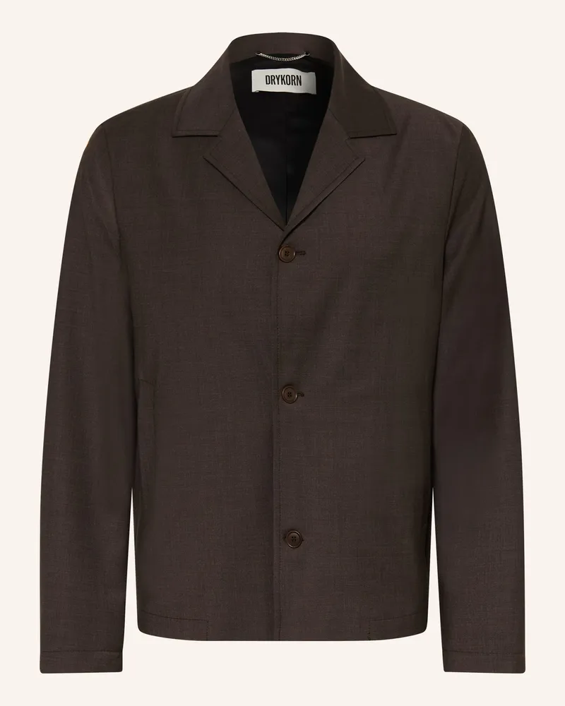 Drykorn Overshirt Louvin braun Dunkelbraun