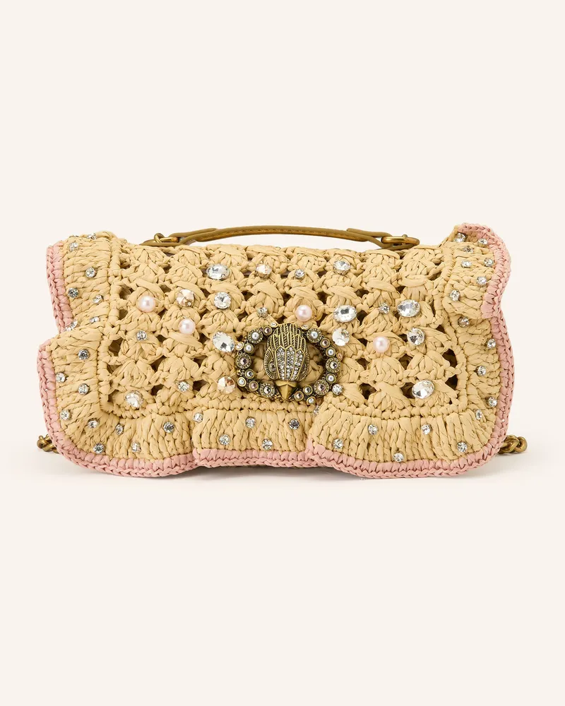 Kurt Geiger Schultertasche CHELSA mit Schmucksteinen Beige