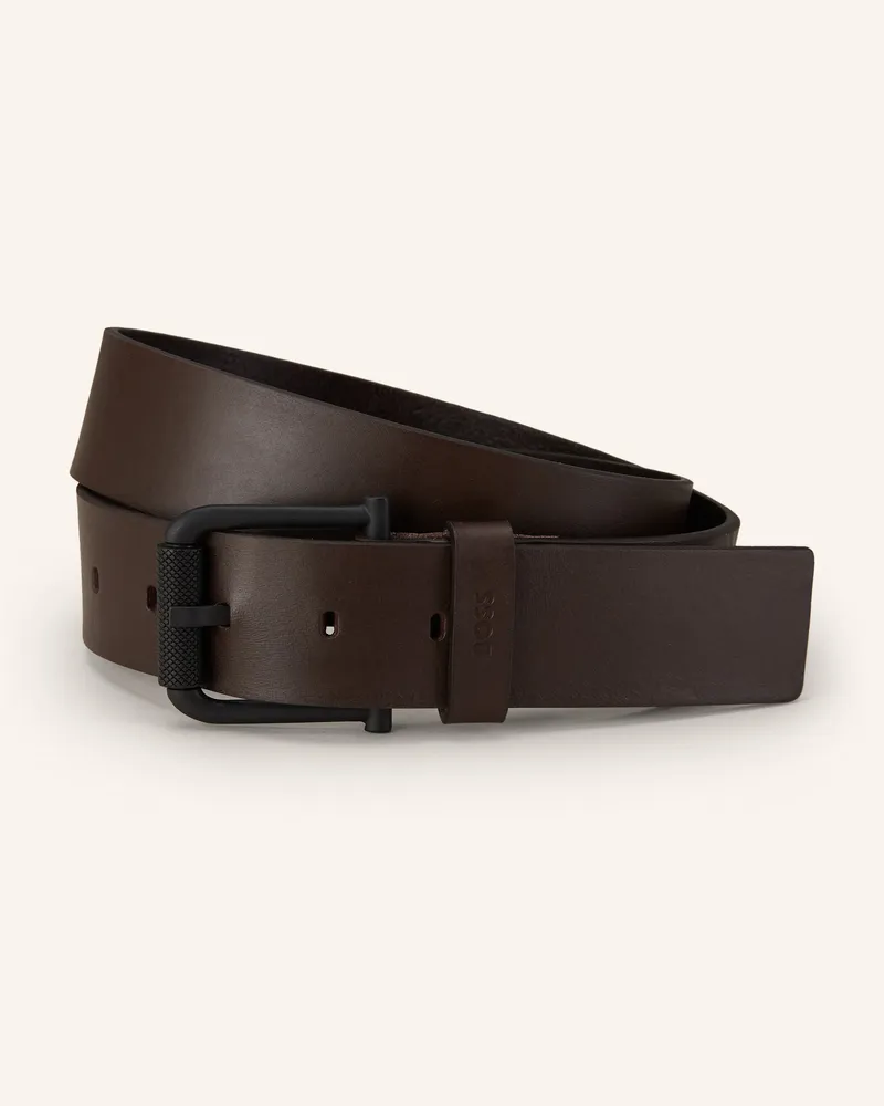 HUGO BOSS Ledergürtel JAX Dunkelbraun