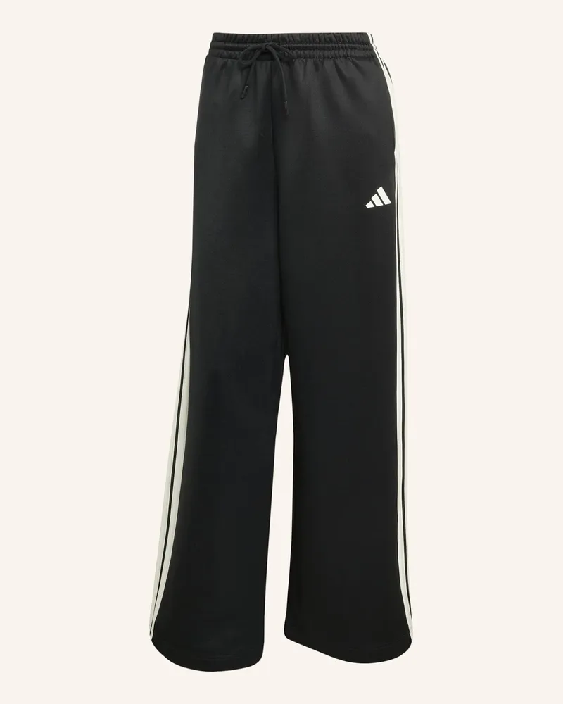 adidas Stadium 3-Streifen Trainingshose schwarz Schwarz