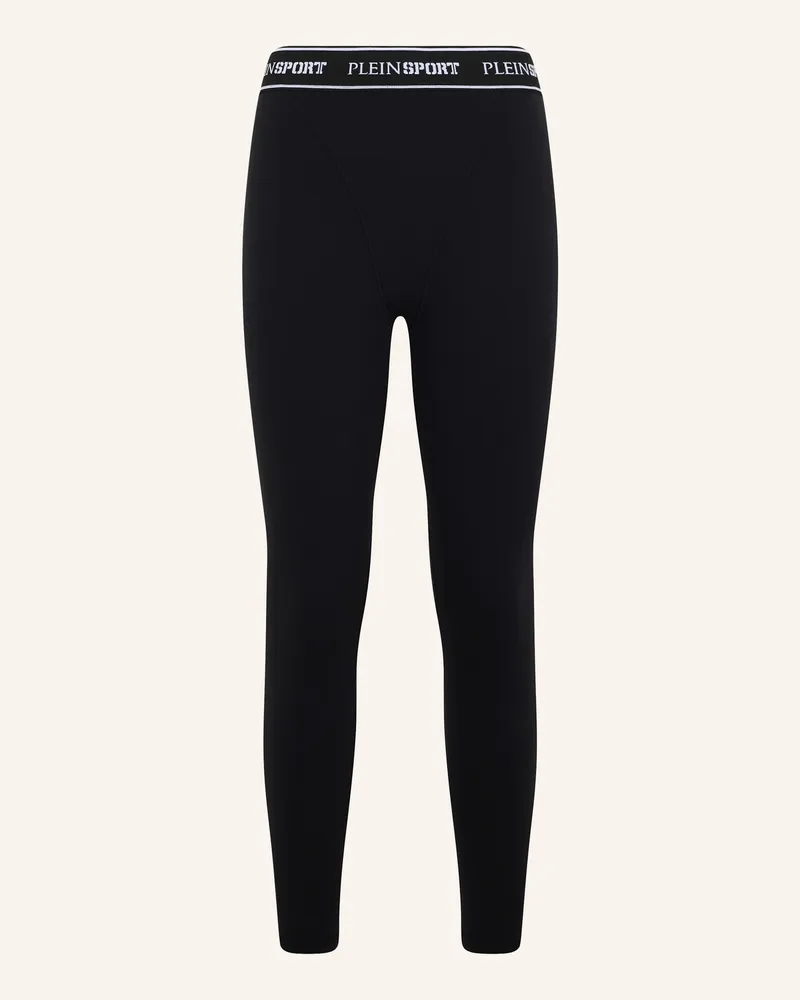 Philipp Plein Plein Sport Fleece Jogging Leggings schwarz Schwarz