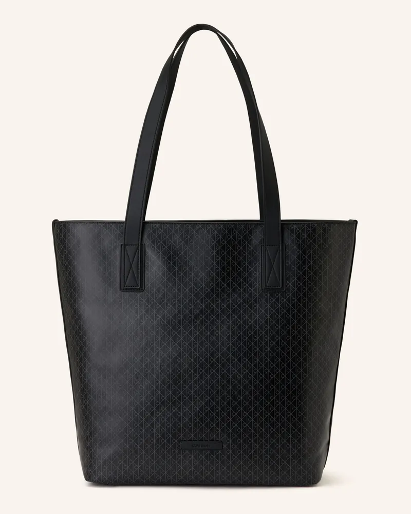 Calvin Klein Shopper schwarz Schwarz