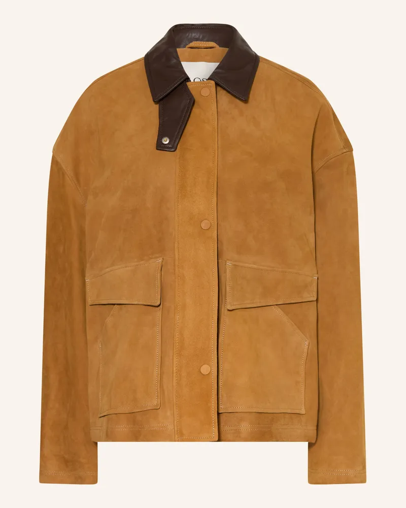 Closed Lederjacke beige Camel