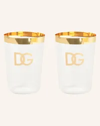 Dolce & Gabbana Casa 2er-Set Trinkgläser Gold