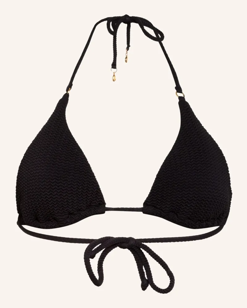 Seafolly Australia Triangel-Bikini-Top Sea Dive schwarz Schwarz