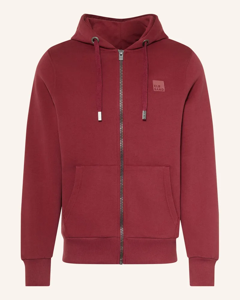 ELBSAND Sweatjacke Thure rot Dunkelrot