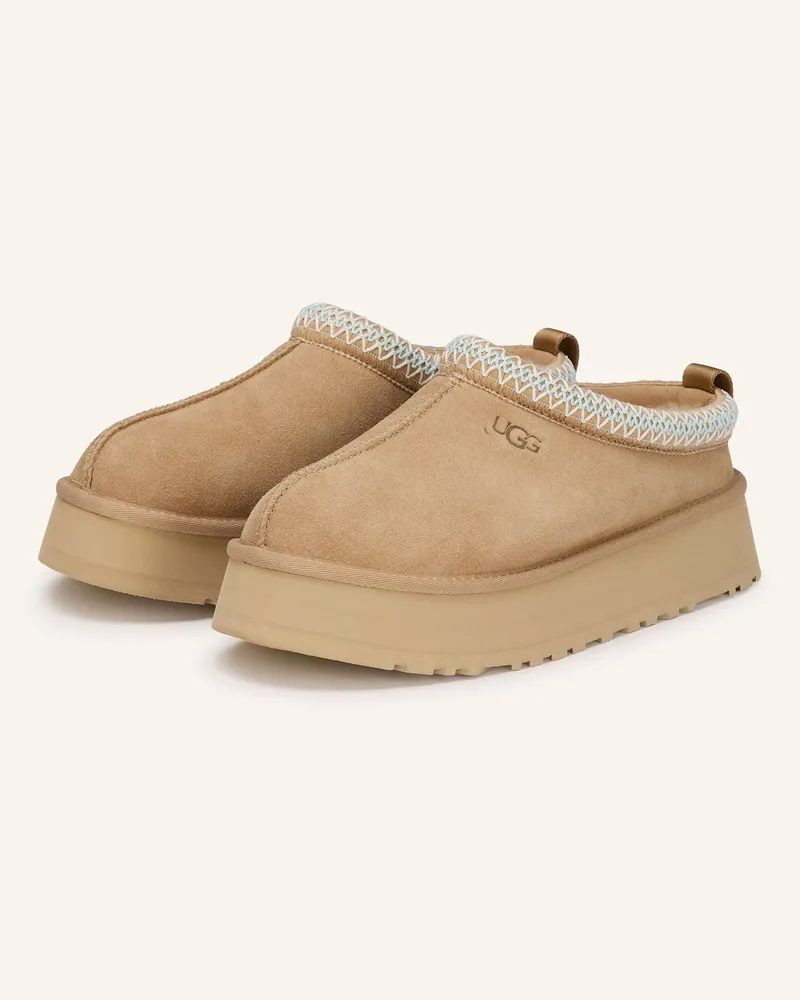 UGG Plateau-Pantoletten Tazz beige Camel